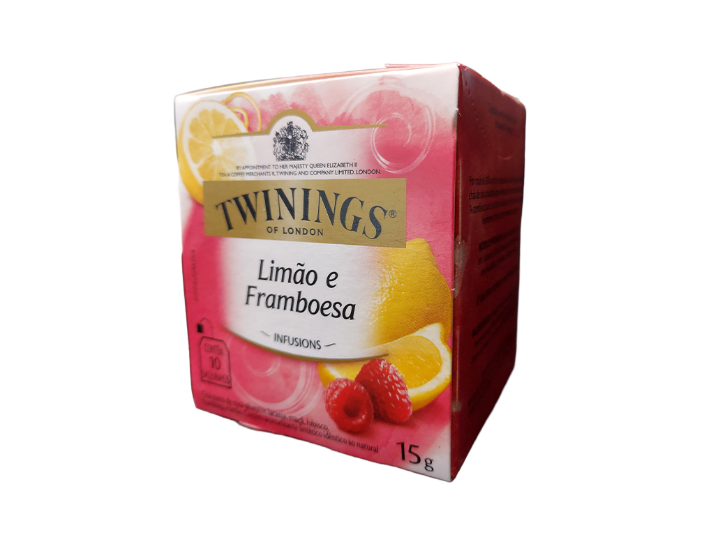 CHÁ DE LIMÃO E FRAMBOESA TWININGS 15 G (CX 12 UN)